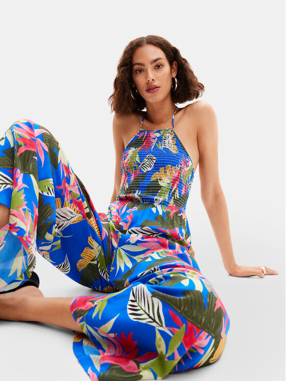 Desigual Desigual Kombinezon Tropical Party 24SWMW22 Kolorowy Regular Fit