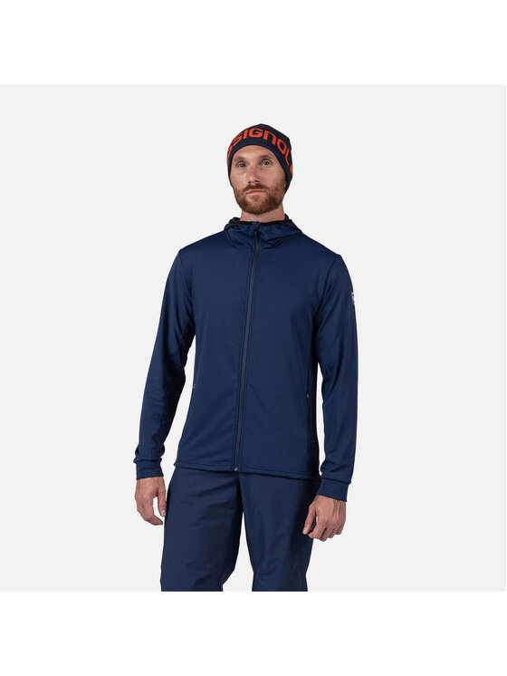 Rossignol Rossignol Bluza techniczna Mid Layer Stretch Hoodie Granatowy Regular Fit