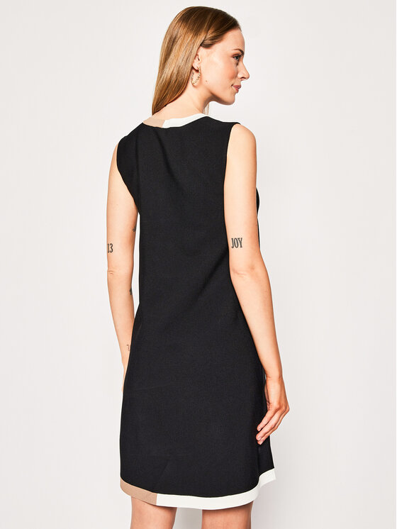 Vestito di maglia Clessidra 568774 Nero Regular