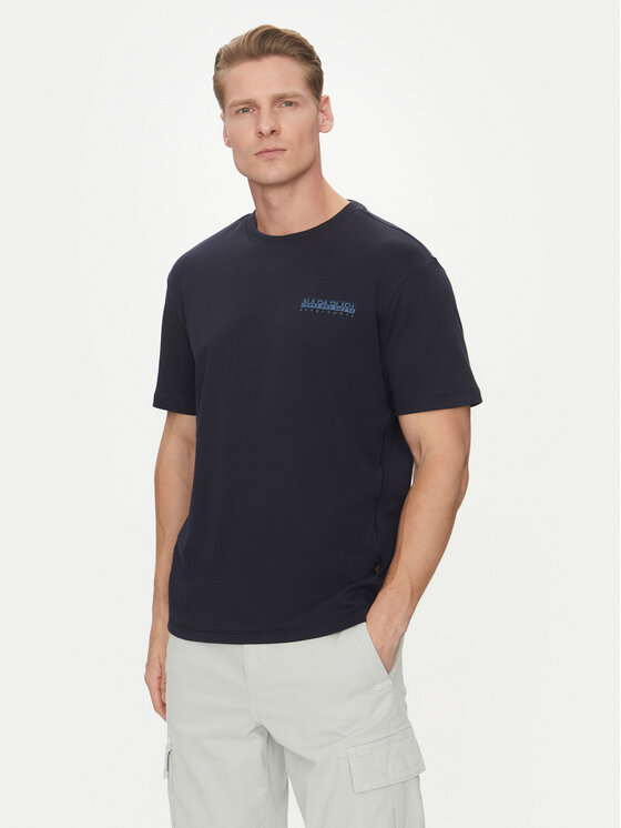 Napapijri Napapijri T-Shirt S-Vanni NP0A4IED Granatowy Regular Fit