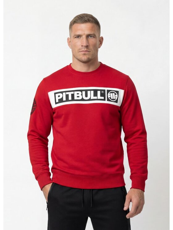 PITBULL PITBULL Bluza Sherwood Czerwony Regular Fit