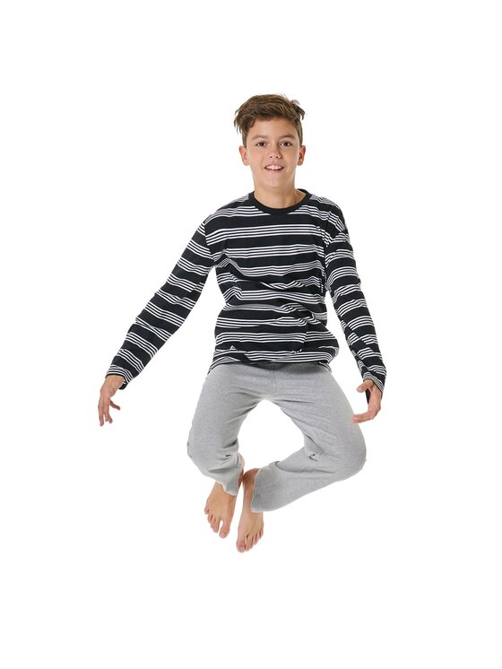 SCHIESSER SCHIESSER Piżama 31014 Czarny Comfort Fit