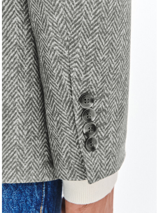 Pako Lorente Pako Lorente Marynarka P25WF-3X-034 Szary Slim Fit