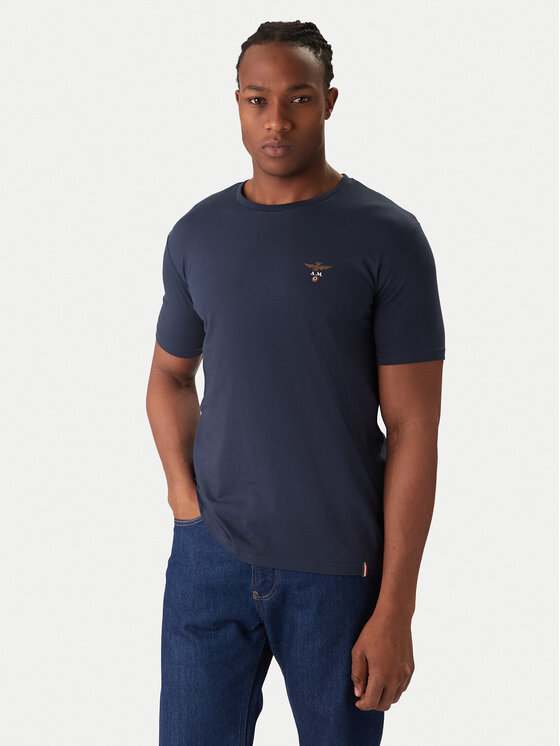 Aeronautica Militare Aeronautica Militare Súprava tričiek AM1UTI001B Tmavomodrá Regular Fit