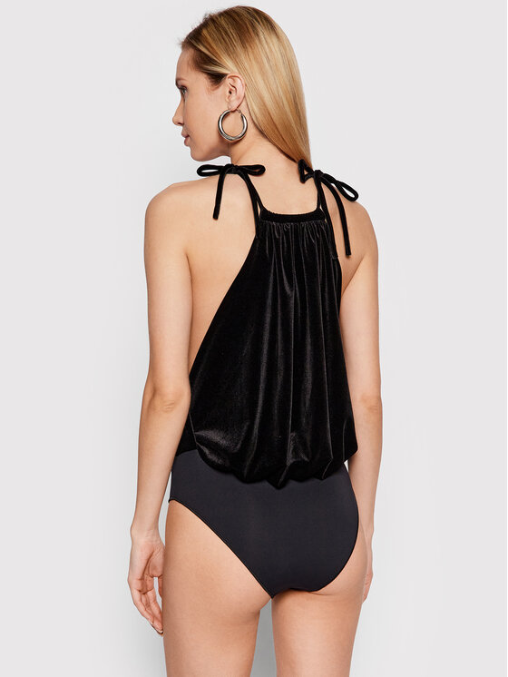 Undress Code Undress Code Боди Shoot For The Sky 269 Черен Relaxed Fit