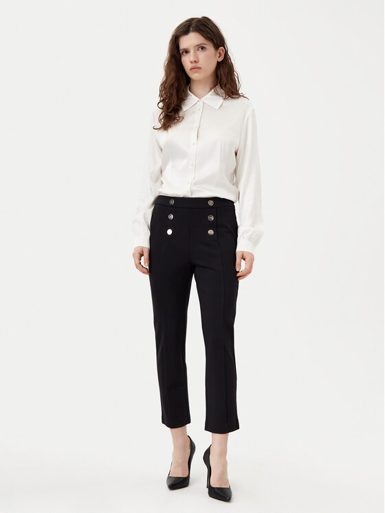 Motivi Motivi Chinos P039Q003467N Fekete Slim Fit