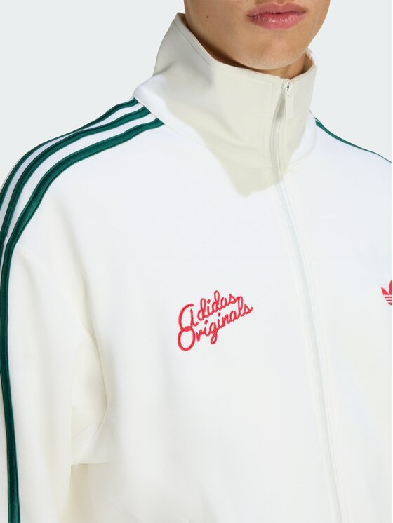 adidas adidas Bluza FIREBIRD ROSES Biały Loose Fit