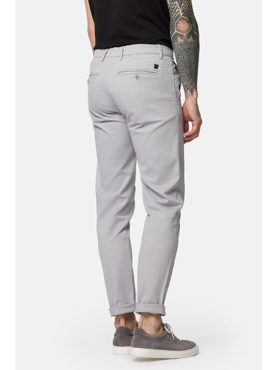 Lancerto Lancerto Chinosy Gareth SP082222000014 Szary Slim Fit