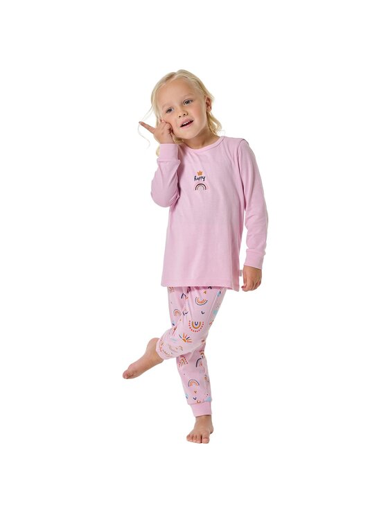 SCHIESSER SCHIESSER Piżama 31022 Różowy Comfort Fit