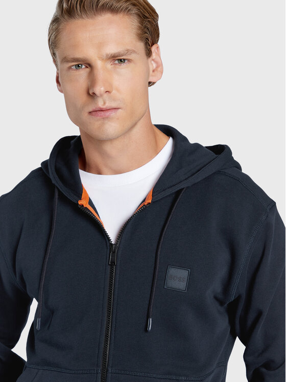 Felpa Zetalky 50477003 Blu scuro Regular Fit