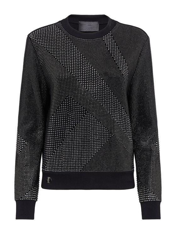 PHILIPP PLEIN PHILIPP PLEIN Bluza 6225 Czarny Regular Fit