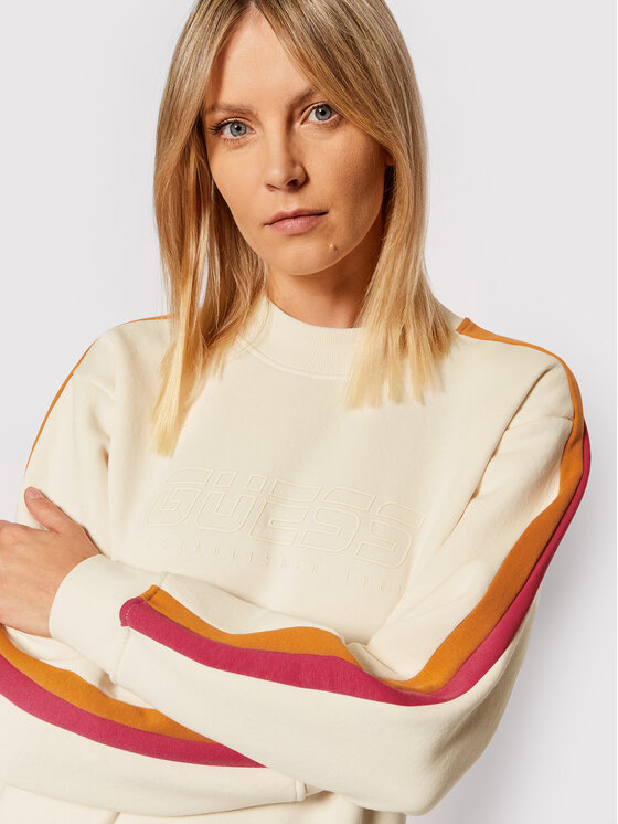 Felpa V2RQ06 K9Z21 Beige Regular Fit