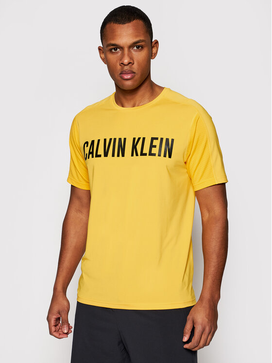 Calvin Klein Performance T shirt Wo 00GMF0K150 Jaune Regular Fit