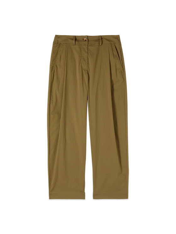 Oltre Oltre Spodnie materiałowe P00NR009182N035 Zielony Boy Fit
