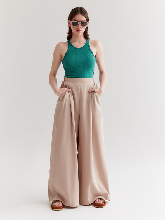 Americanos Americanos Top Martinique Zielony Skinny Fit