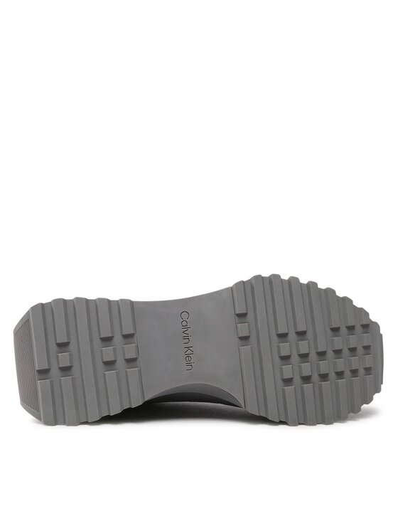 Sneakers Low Top Lace Up Lth HM0HM00747 Grigio