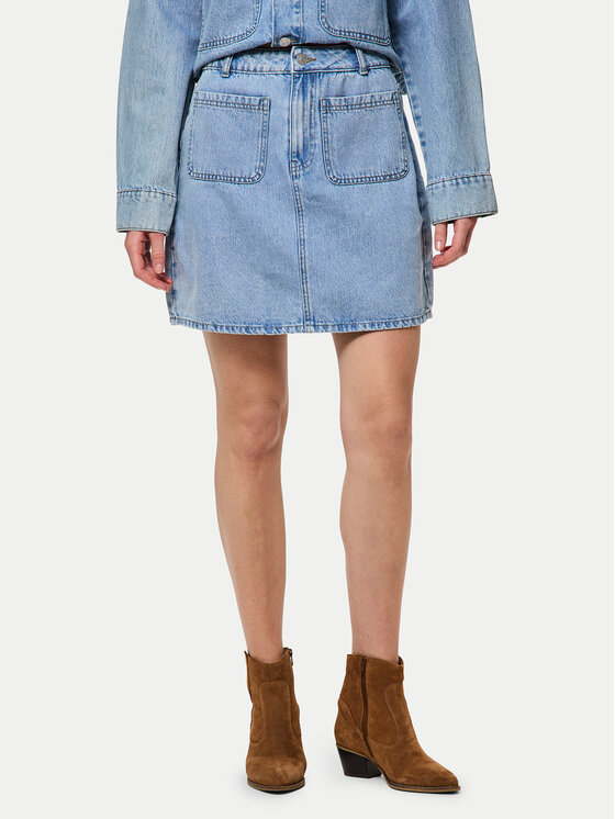 Pieces Pieces Дънкова пола Sky 17155880 Син Regular Fit