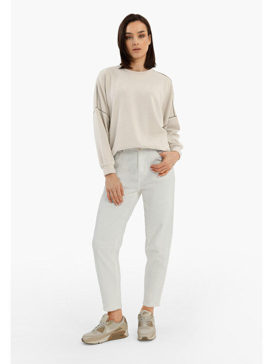 Volcano Volcano Bluza B-KIM Beżowy Regular Fit