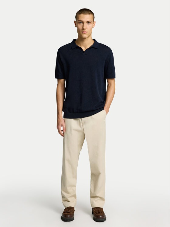 Selected Homme Selected Homme Tricou polo Mattis 16096197 Bleumarin Regular Fit