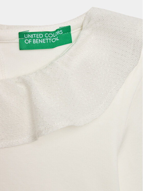 United Colors Of Benetton United Colors Of Benetton Blúzka 3P4ZG10AN Biela Regular Fit