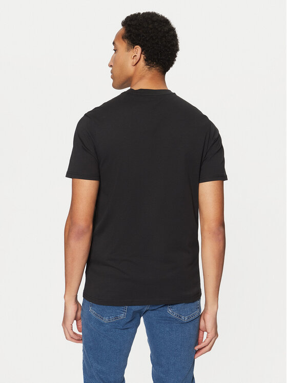 Guess Guess T-Shirt U4BM03 KCAM1 Czarny Regular Fit