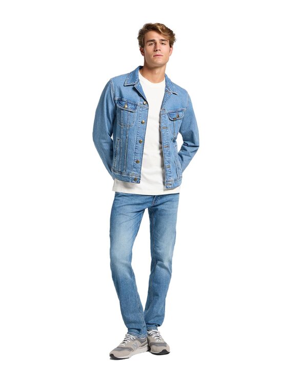 Lee Lee Kurtka jeansowa 112363663 Niebieski Regular Fit