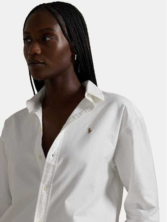 Polo Ralph Lauren Polo Ralph Lauren Πουκάμισο 211956604001 Λευκό Relaxed Fit