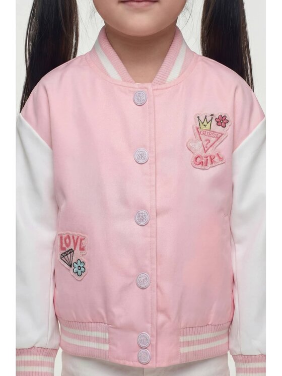 Guess Kids Guess Kids Bunda pro přechodné období 183034 Růžová Classic Fit