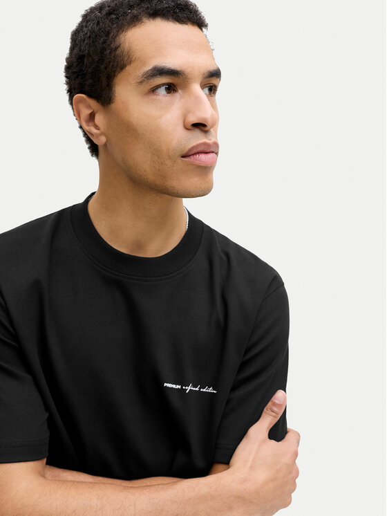 Jack & Jones Jack & Jones Tričko Owen 12292397 Čierna Relaxed Fit