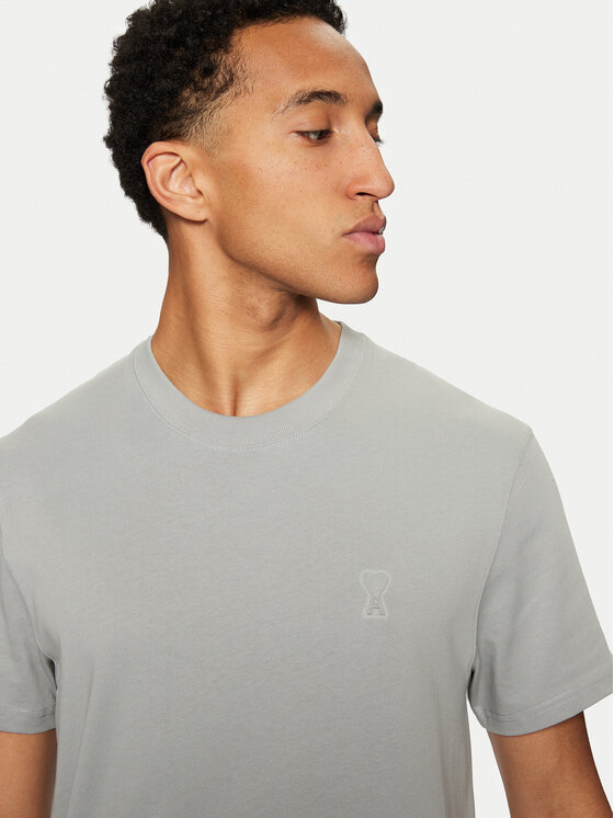 AMI Paris AMI Paris T-shirt UTS027.726 Grigio Regular Fit