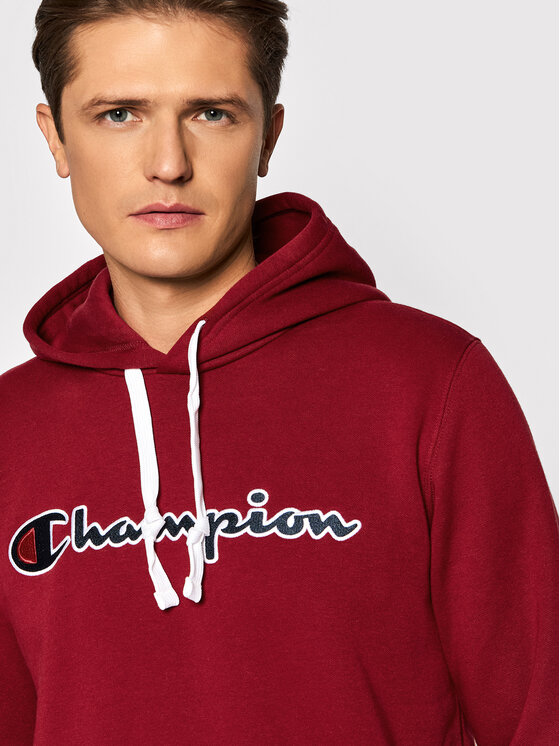 Felpa Script Logo 216470 Bordeaux Regular Fit