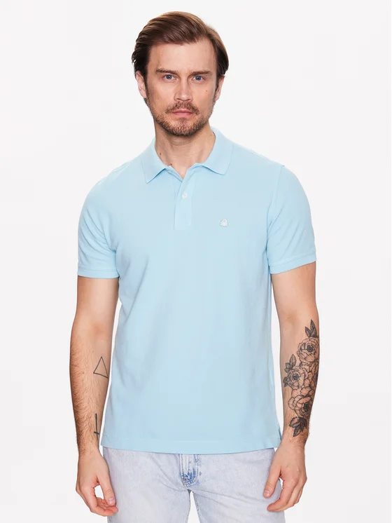 United Colors Of Benetton Polohemd 3089J3179 Blau Regular Fit