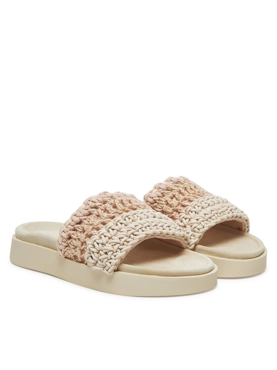 Inuikii Inuikii Şlapi Loose Knitted 70104-110 Bej