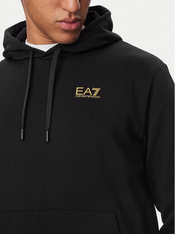 EA7 Emporio Armani EA7 Emporio Armani Džemperis ar kapuci 7M000570 AF10377 MC004 Melns Regular Fit