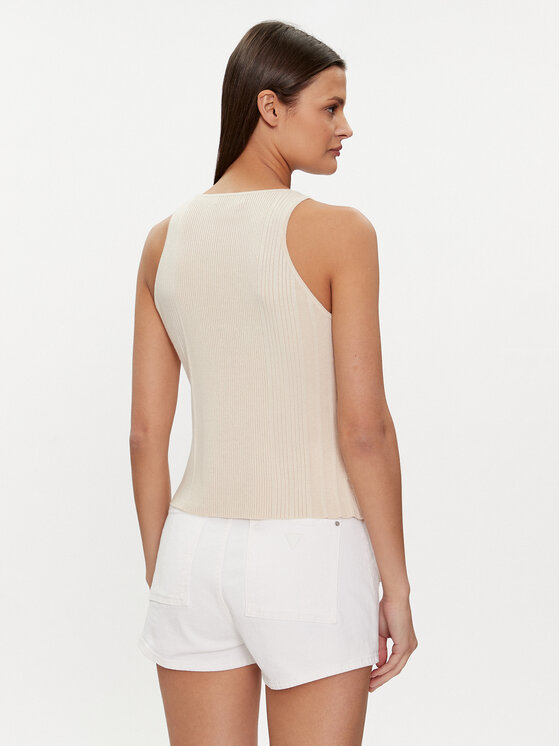 Guess Guess Top W4GR34 Z2YK2 Beżowy Regular Fit