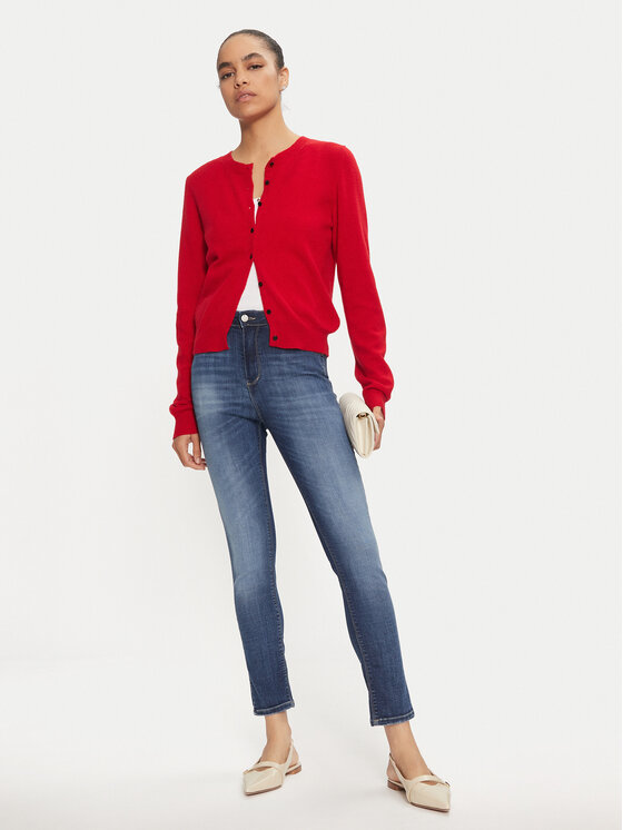 Please Please Τζιν P0SAYR7W6F Σκούρο μπλε Skinny Fit