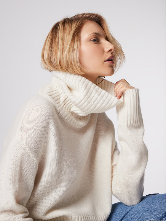 Simple Simple Гольф SWD513-03 Білий Relaxed Fit