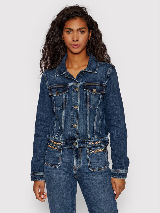 Giacca di jeans W2GN45 D4K31 Blu scuro Regular Fit...