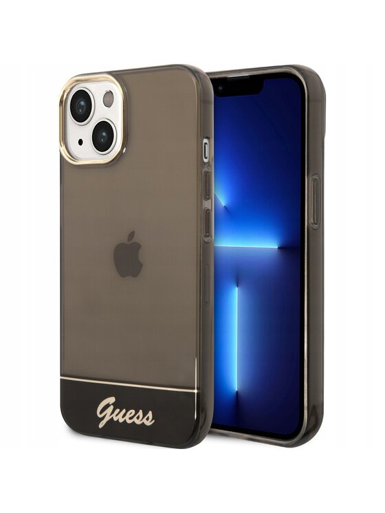 Guess Guess Etui na telefon Translucent Czarny