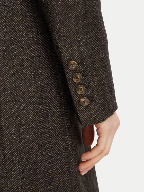 Marella Marella Płaszcz wełniany 2623016034200 Brązowy Regular Fit