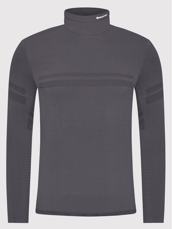Salomon Salomon Φανελάκι τεχνικό Essential Warm LC1621200 Γκρι Slim Fit