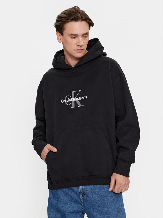 Calvin Klein Jeans Μπλούζα J30J324118 Μαύρο Relaxed Fit