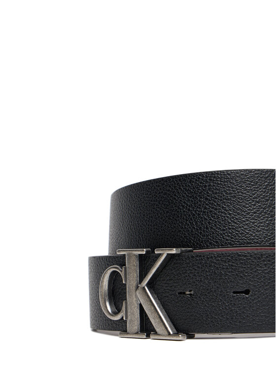 Calvin Klein Calvin Klein Meeste püksirihm Monogram Buckle 35Mm Adj/Rev LV04D7017G Must