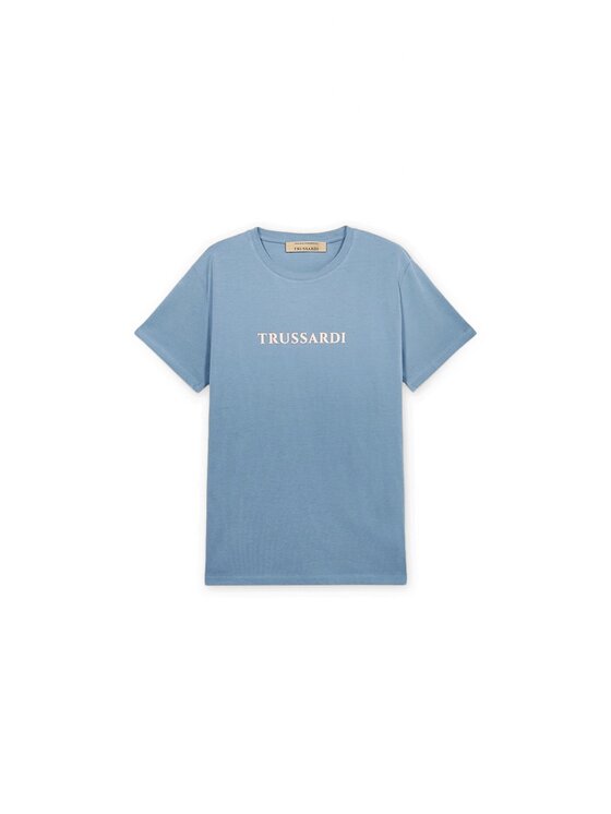 Trussardi Trussardi T-Shirt G0498000106N024 Turkusowy Regular Fit