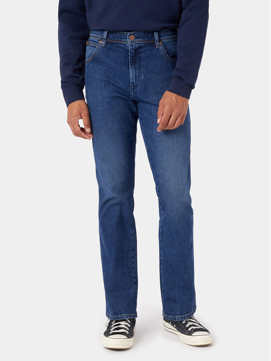 Wrangler Džinsi Texas 112335241 Zils Straight Leg