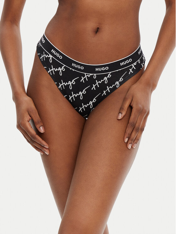 HUGO HUGO Set 3 perechi de chiloți tanga 50495870 Negru