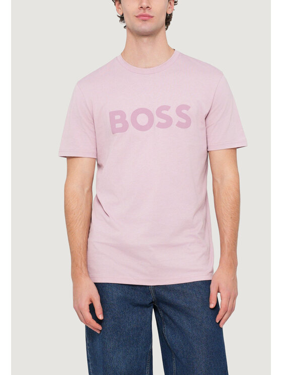 BOSS BOSS T-shirt THINKING 1 Rosa Casual Fit