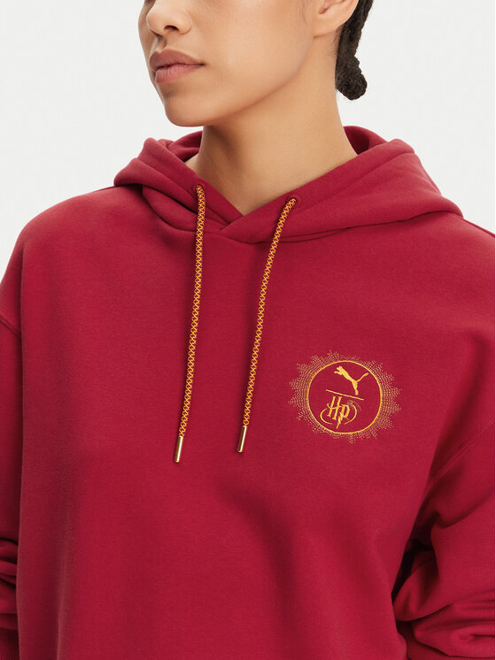 Puma Puma Majica dugih rukava Unisex Harry Potter 630093 Crvena Relaxed Fit