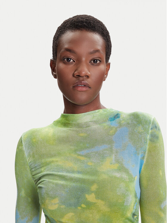 Desigual Desigual Rollkragenpullover Calgary 25WWJF37 Grün Regular Fit