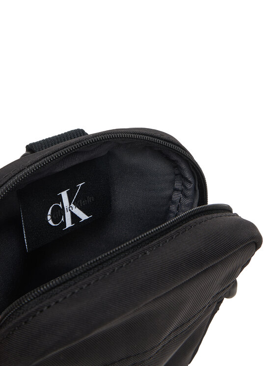 Calvin Klein Calvin Klein Saszetka Bold Logo Nylon Slim Reporter LV04D3231G Czarny